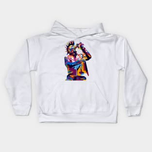 Punk Rock  In WPAP Kids Hoodie